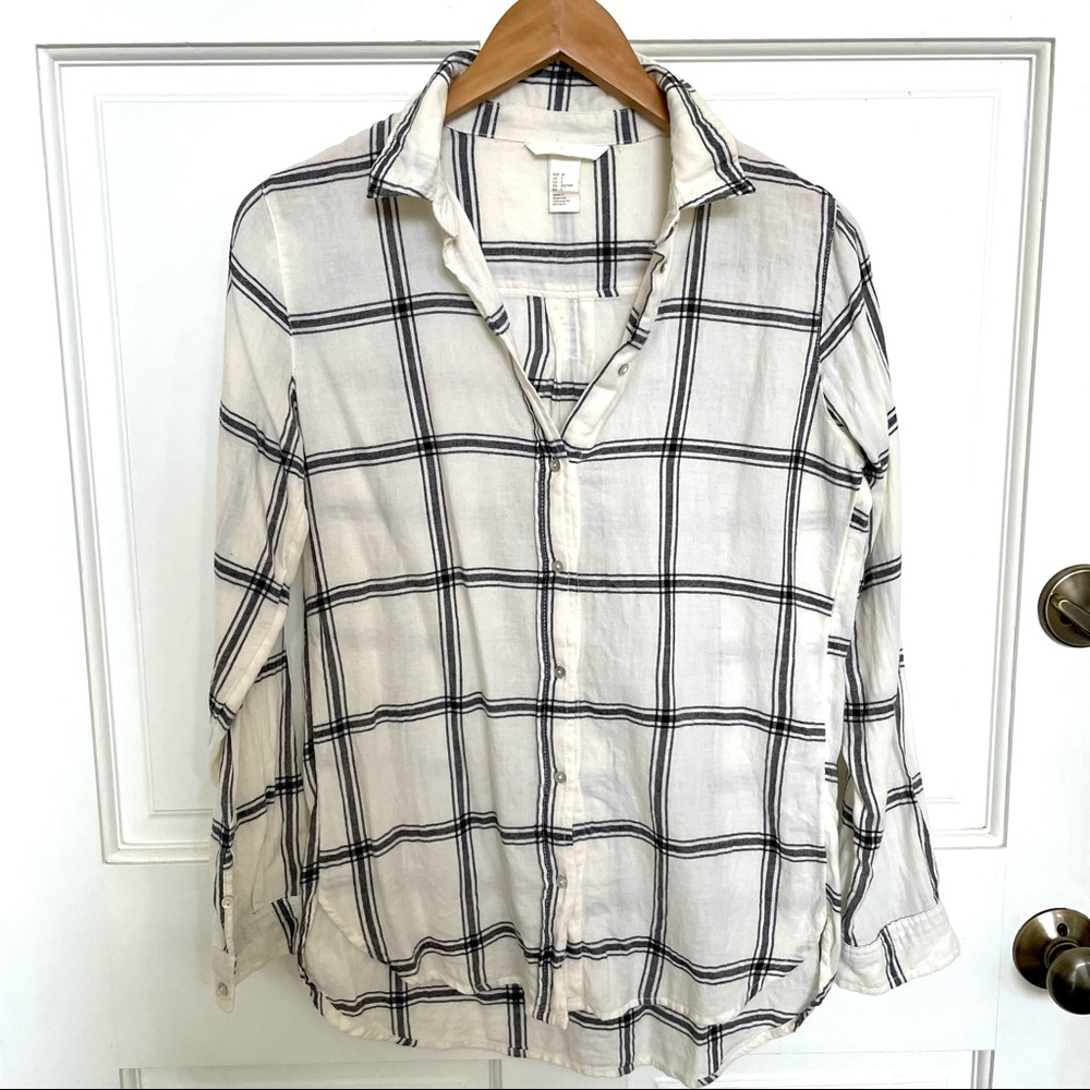 H&M Plaid Flannel Cotton Shirt